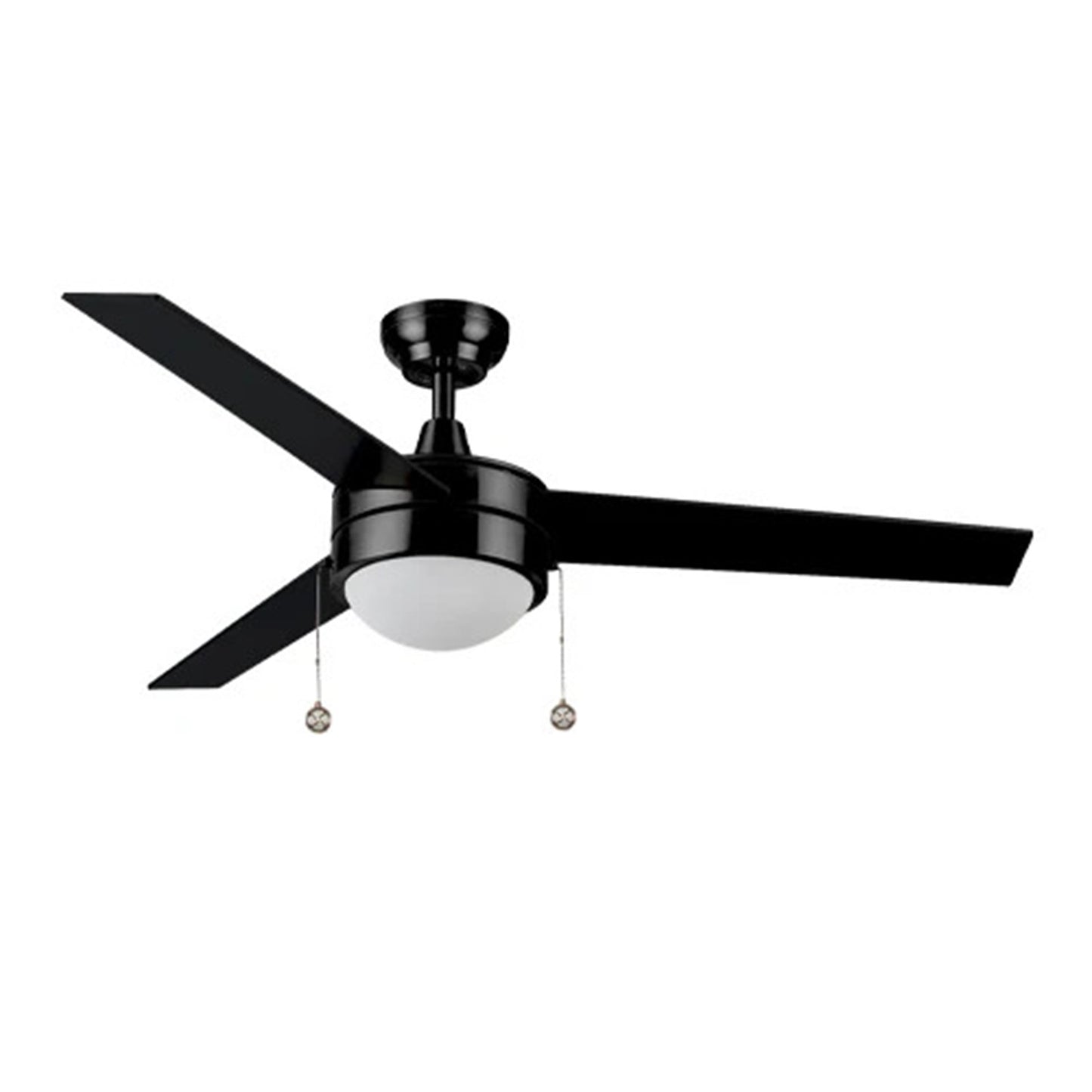 Carro Everett 52in 3-Blade Ceiling Fan | Black Plywood Blades and LED Light | Living Room & Bedroom | 52 x 52 x 16 in | Model VWGA-523C-L11-B2-1