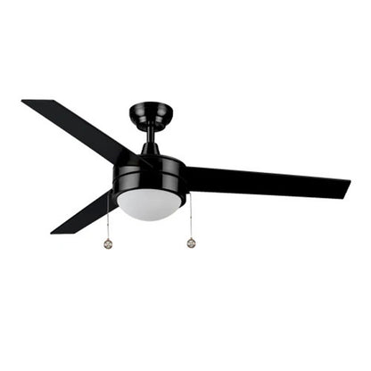 Carro Everett 52in 3-Blade Ceiling Fan | Black Plywood Blades and LED Light | Living Room & Bedroom | 52 x 52 x 16 in | Model VWGA-523C-L11-B2-1