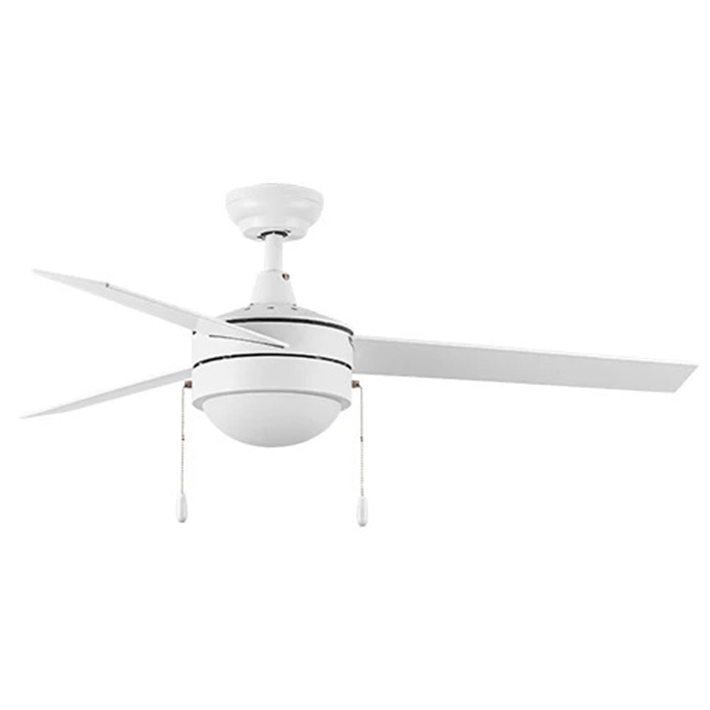 Carro Everett 52in 3-Blade Ceiling Fan | White Plywood Blades and LED Light | Living Room & Bedroom | 52 x 52 x 16 in | Model VWGA-523C-L11-W1-1