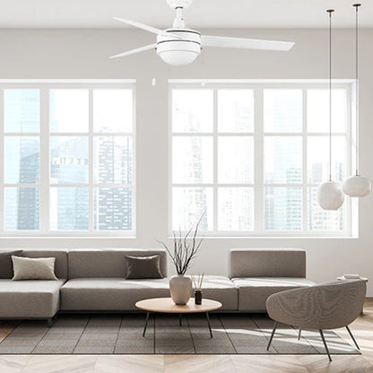 Carro Everett 52in 3-Blade Ceiling Fan | White Plywood Blades and LED Light | Living Room & Bedroom | 52 x 52 x 16 in | Model VWGA-523C-L11-W1-1