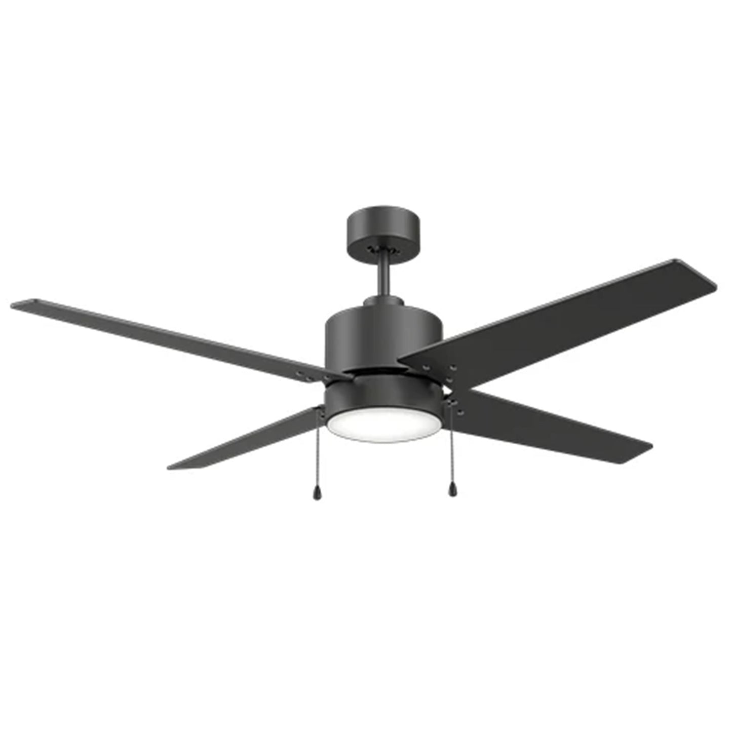 Carro Empire 52in 4-Blade Ceiling Fan | Black Plywood Blades and Integrated 3000K LED | Living Room & Bedroom | 52 x 52 x 15.5 | Model VWGA-524A3-L12-B2-1