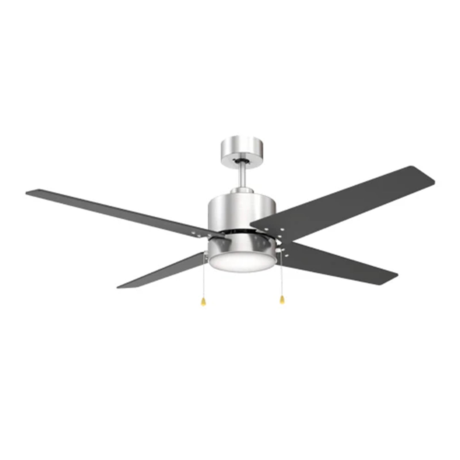 Carro Empire 52in 4-Blade Ceiling Fan | Brushed Nickel Plywood Blades with Integrated 3000K LED | Living Room & Bedroom | 52 x | Model VWGA-524A3-L12-S2-1