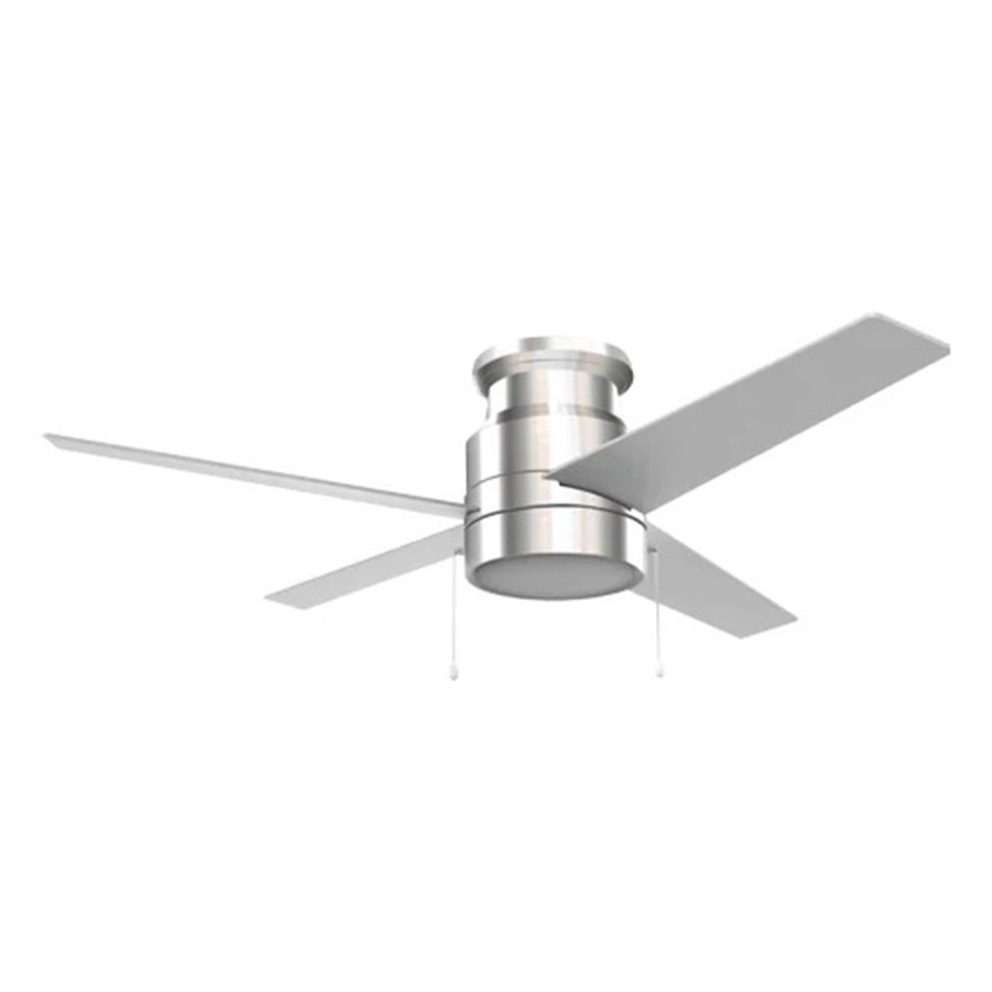 Carro Lamont 52in Flush Mount Ceiling Fan | Brushed Nickel Plywood Blades with Integrated 3000K LED | Living Room & Bedroom | Model VWGA-524B-L12-SC-1