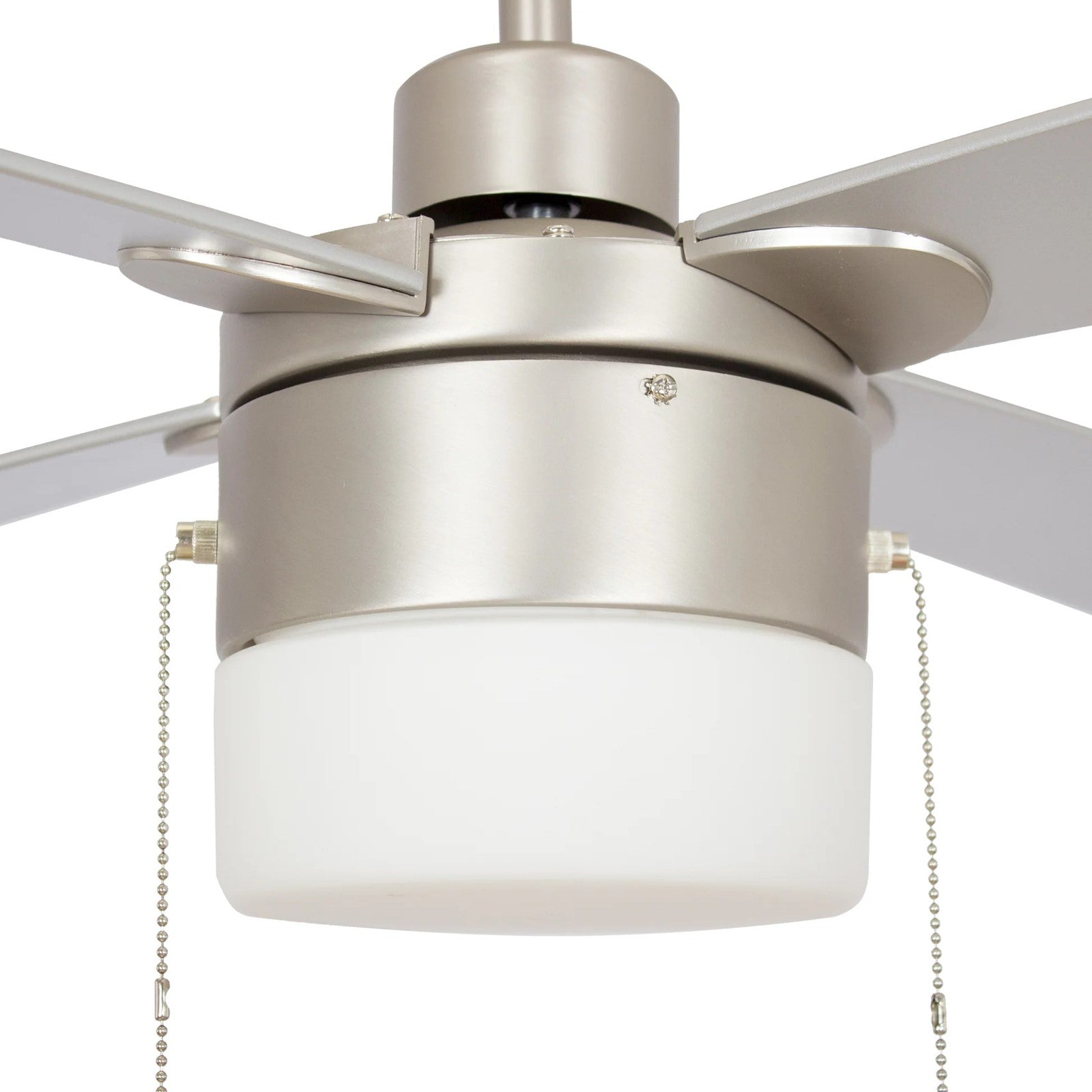 Carro Amalfi 52in 4-Blade Ceiling Fan | Modern White Plywood Blades and Pull Chain Control | Living Room & Large Indoor Spaces | Model VWGA-524H2-L11-W1-1