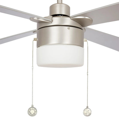 Carro Amalfi 52in 4-Blade Ceiling Fan | Modern White Plywood Blades and Pull Chain Control | Living Room & Large Indoor Spaces | Model VWGA-524H2-L11-W1-1