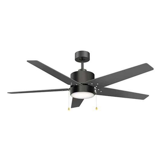 Carro Empire 52in 5-Blade Ceiling Fan | Modern Black Plywood Blades and Integrated 3000K LED | Living Room & Large Indoor | Model VWGA-525A3-L12-B2-1
