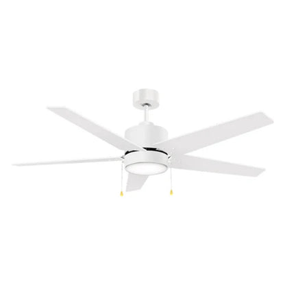 Carro Empire 52in 5-Blade Ceiling Fan | White Plywood Blades and Integrated LED | Living Room & Bedroom | 52 x 52 x 15.5 in | Model VWGA-525A3-L12-W1-1