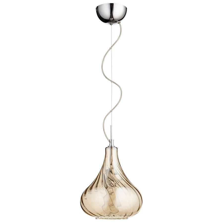 1 Light Pendant, Chrome