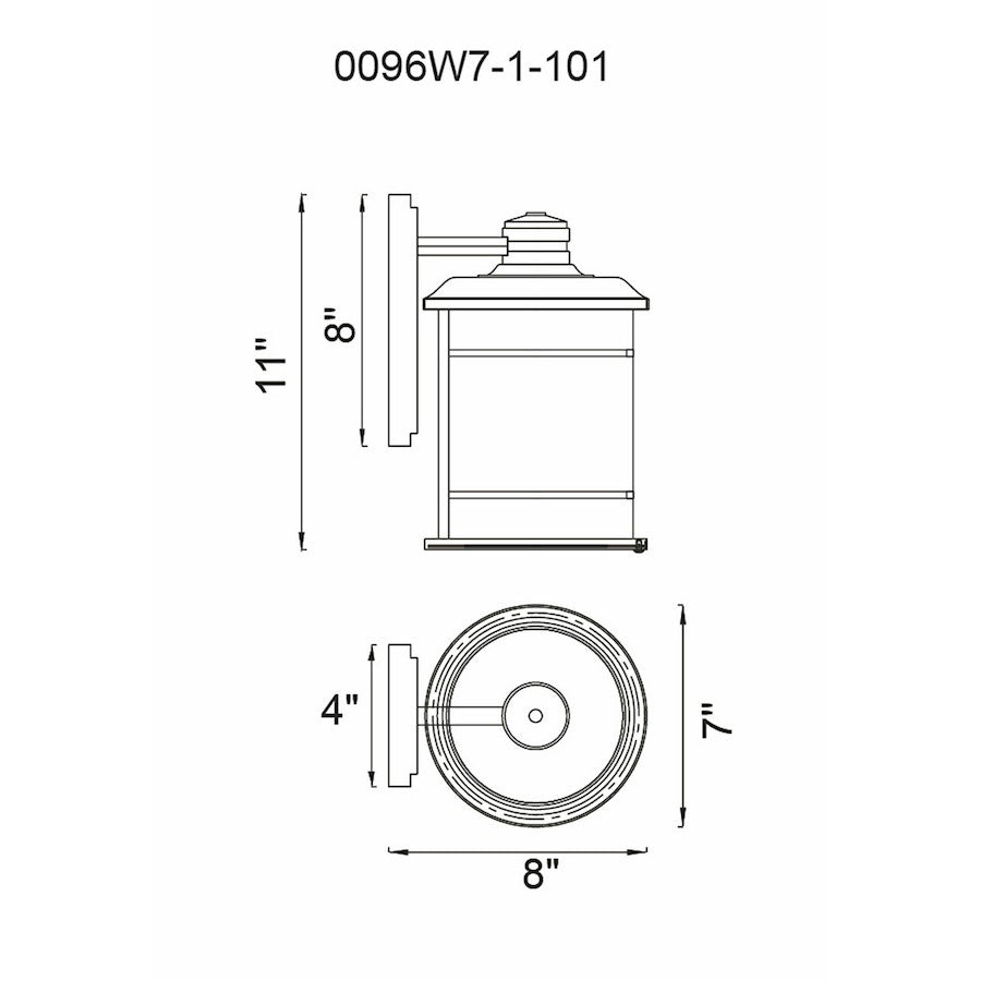 1 Light Outdoor Wall Sconce