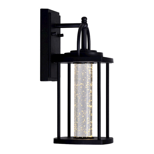 CWI Lighting Greenwood 13"H Outdoor Wall Light, Black/Clear - 0407W7-1-101