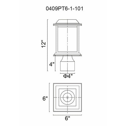 1 Light Outdoor Lantern Head