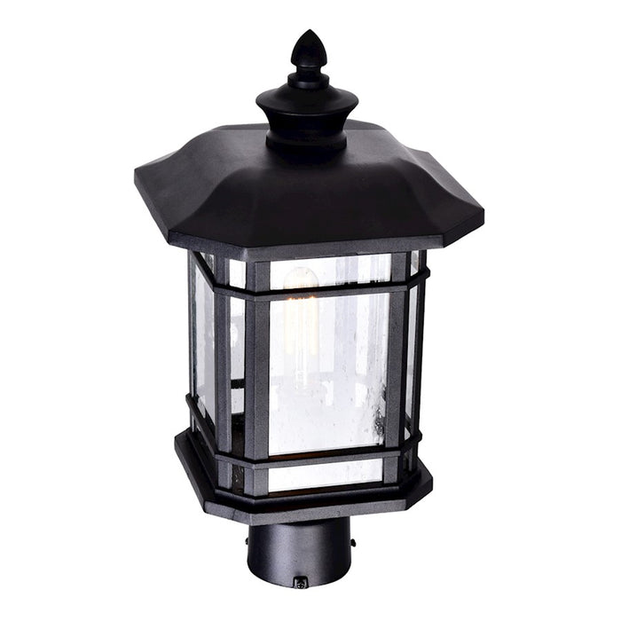 CWI Blackburn 1 Light Outdoor Lantern Head, Black/Seedy