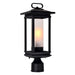 CWI Granville 1 Light Outdoor Lantern Head, Black/Frosted - 0412PT7-1-101