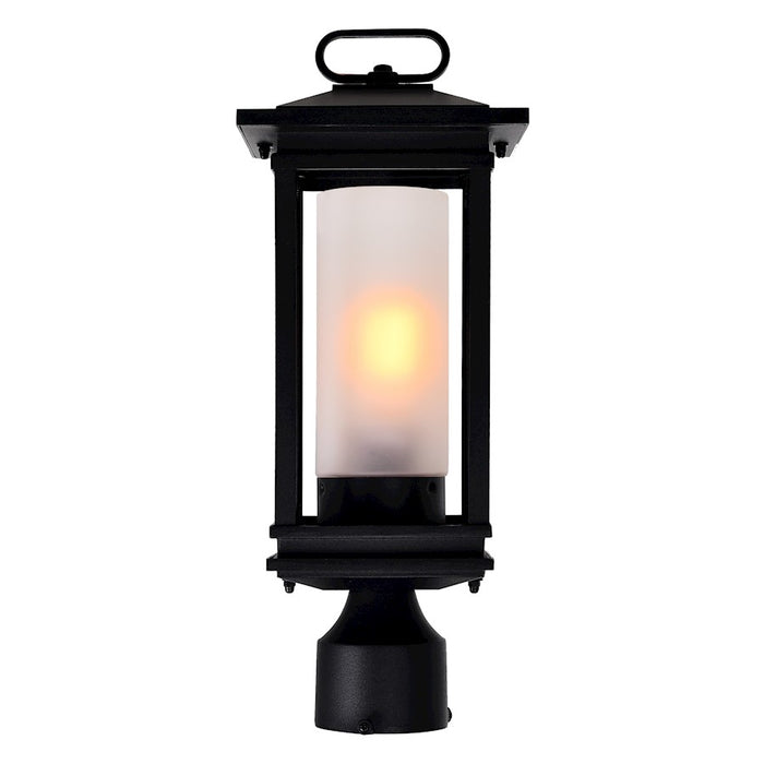 CWI Granville 1 Light Outdoor Lantern Head, Black/Frosted