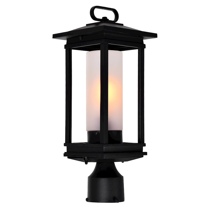 CWI Granville 1 Light Outdoor Lantern Head, Black/Frosted