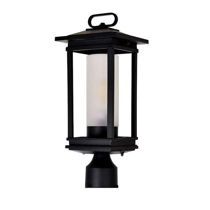 CWI Granville 1 Light Outdoor Lantern Head, Black/Frosted