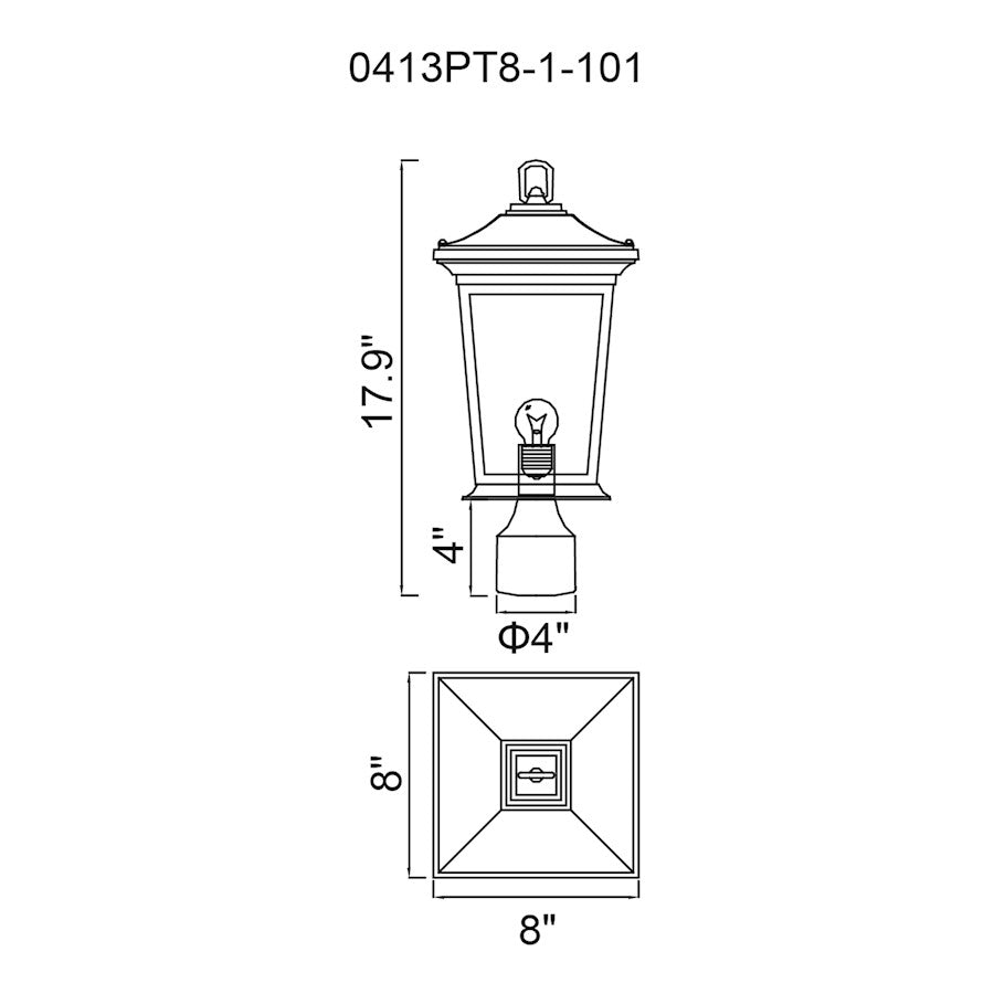 1 Light Outdoor Lantern Head