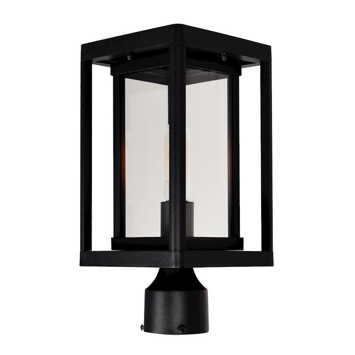 CWI Lighting Mulvane 1 Light Outdoor Lantern Head, Black/Clear