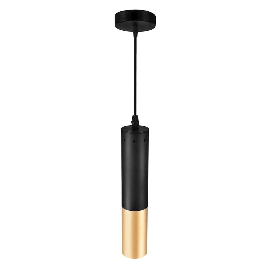 1 Light Down Mini Pendant, Matte Black