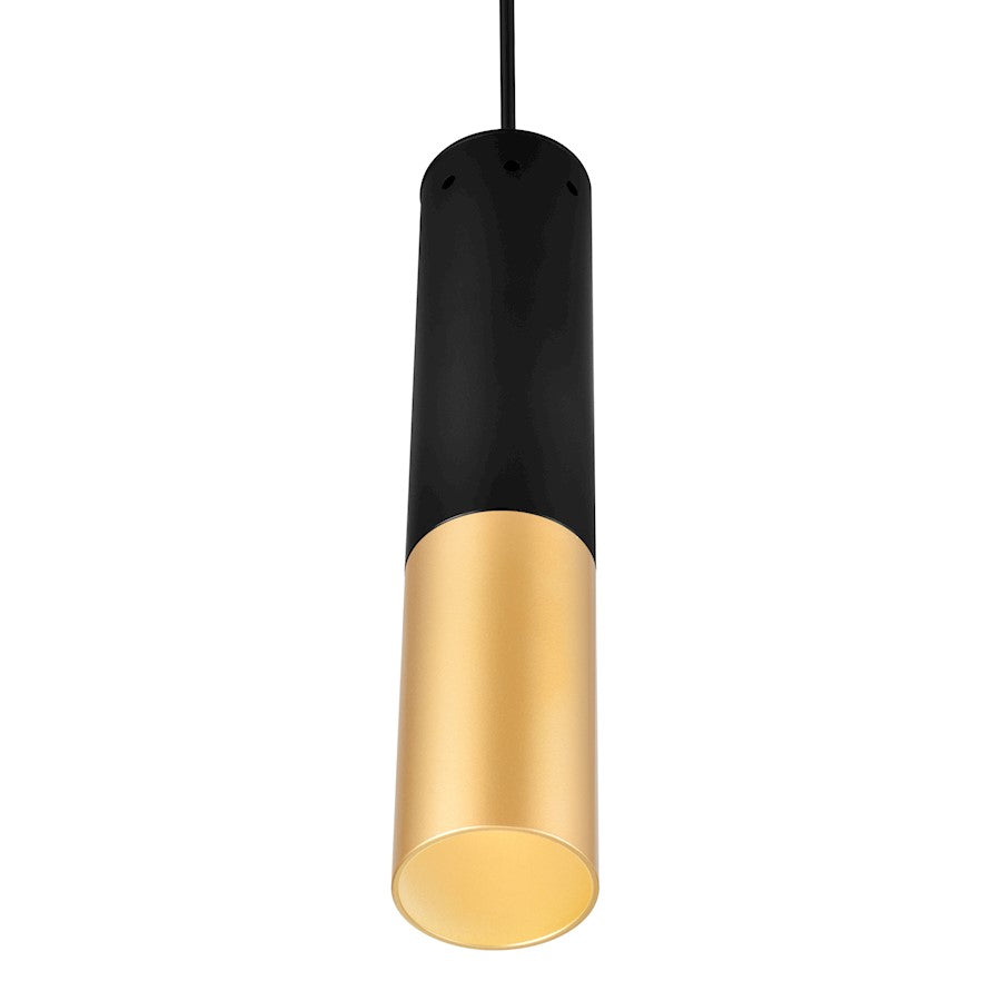 1 Light Down Mini Pendant, Matte Black