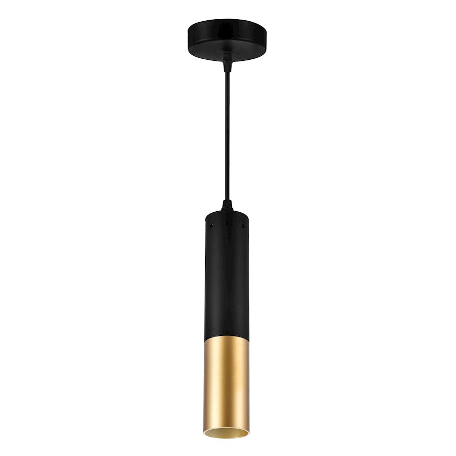 1 Light Down Mini Pendant, Matte Black