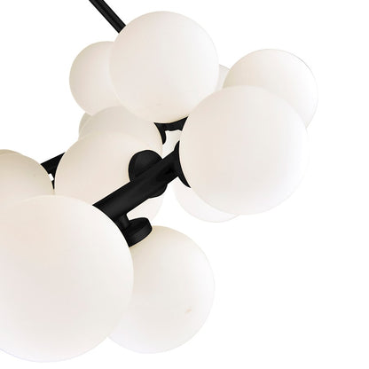 25 Light Chandelier, Black