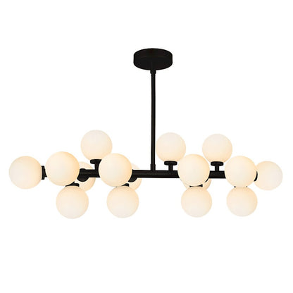 CWI Lighting Arya 16 Light Chandelier, Black - 1020P36-16-101