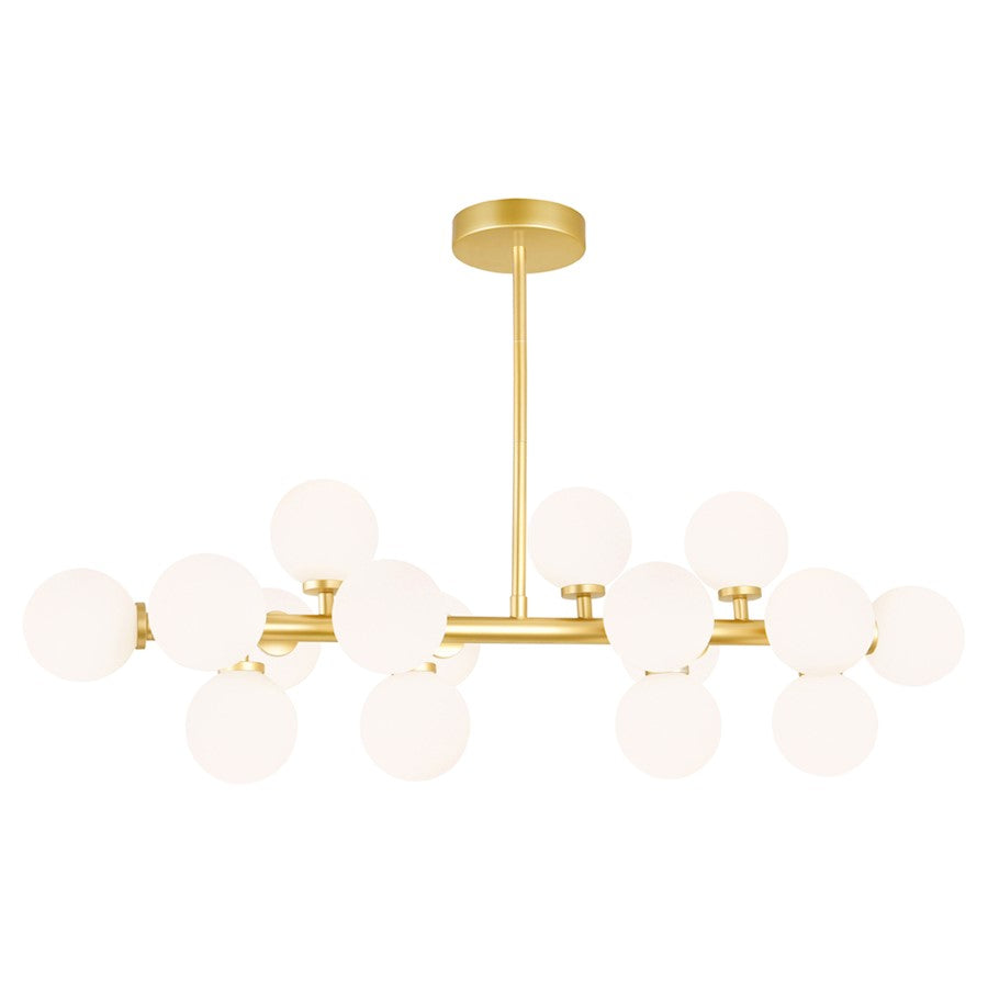 CWI Lighting Arya 16 Light Chandelier, Satin Gold - 1020P36-16-602