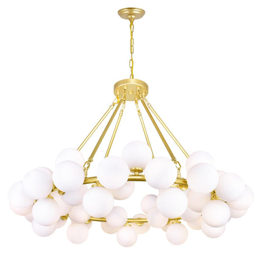 CWI Lighting Arya 45 Light Chandelier, Satin Gold - 1020P39-45-602