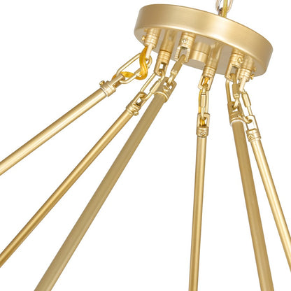 45 Light Chandelier, Satin Gold