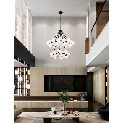 Arya 70 Light Chandelier, Black