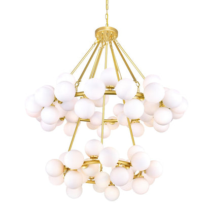 CWI Lighting Arya 70 Light Chandelier, Satin Gold - 1020P39-70-602