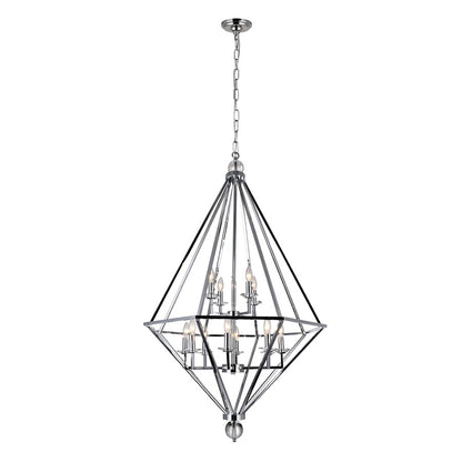 CWI Lighting Calista 12 Light Up Chandelier, Chrome - 1027P32-12-601