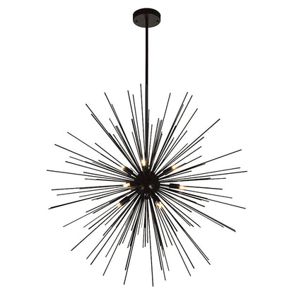 CWI Lighting Savannah 9 Light Chandelier, Black - 1034P30-9-101