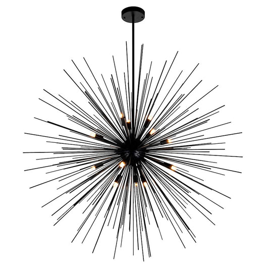 CWI Lighting Savannah 14 Light Chandelier, Black - 1034P40-14-101