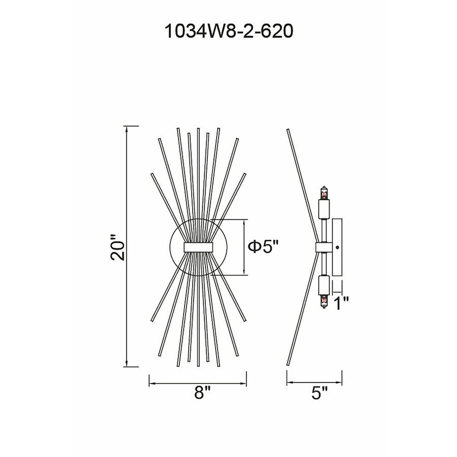 2 Light Wall Sconce