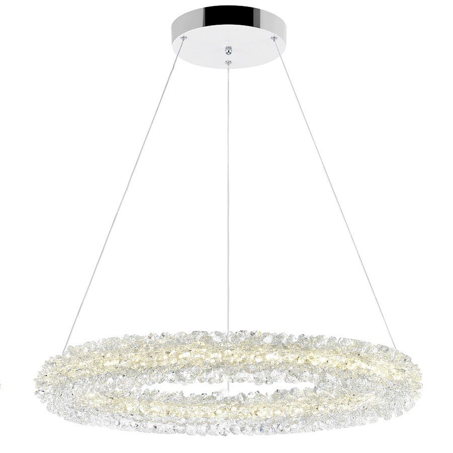 CWI Lighting Arielle 17" Down Chandelier, Chrome - 1042P17-601-R