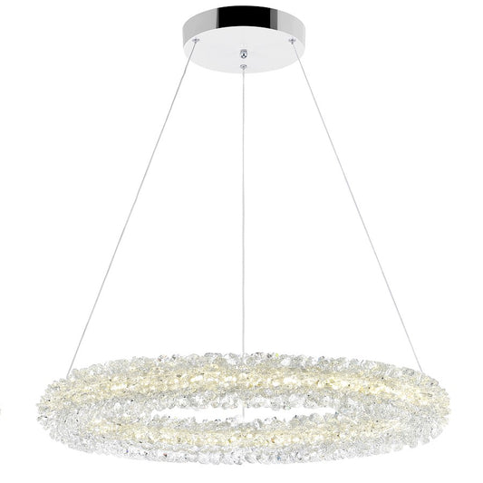 CWI Lighting Arielle 17" Down Chandelier, Chrome - 1042P17-601-R