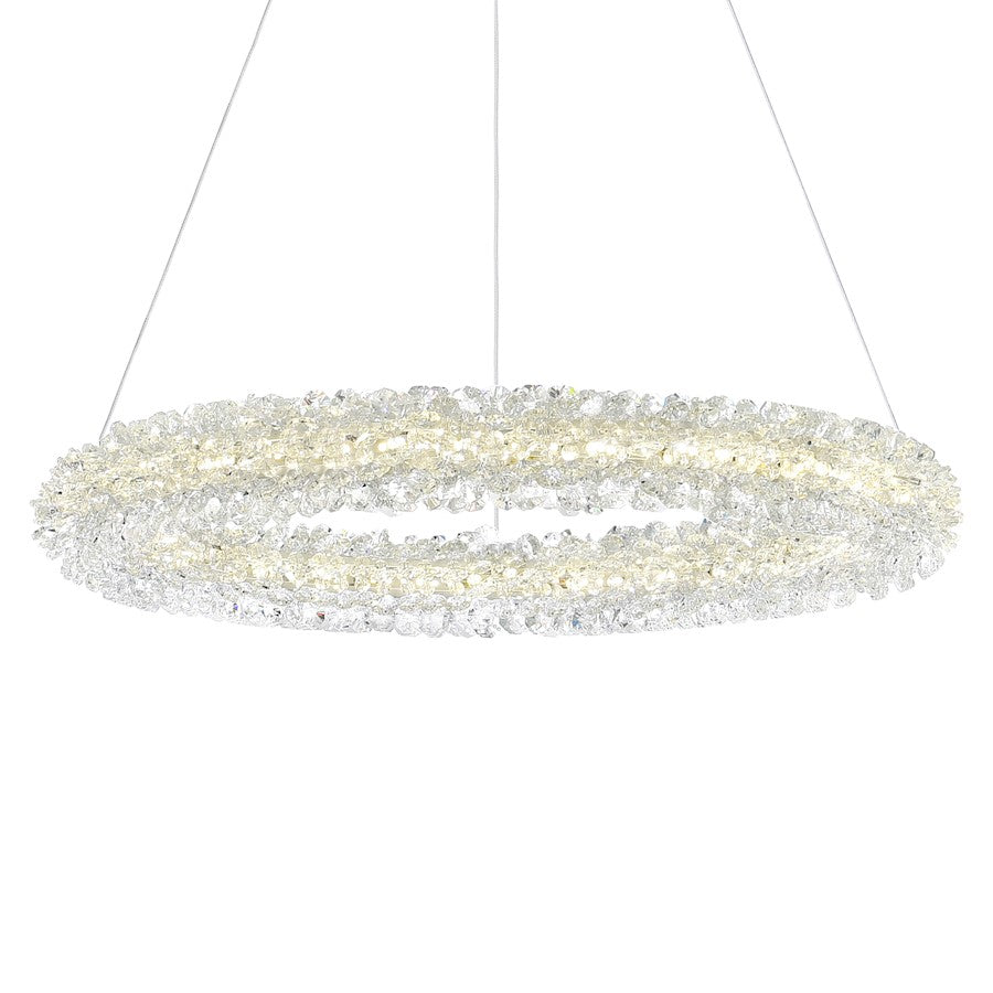 Arielle 17" Down Chandelier, Chrome