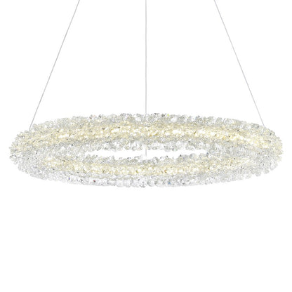 Arielle 17" Down Chandelier, Chrome