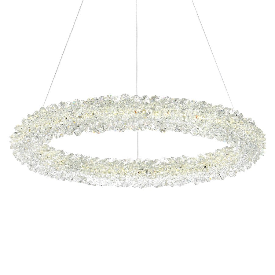 Arielle 17" Down Chandelier, Chrome