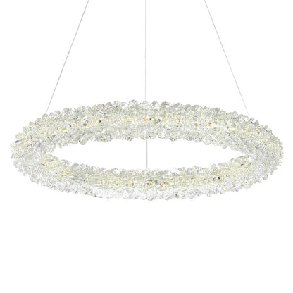 Arielle 17" Down Chandelier, Chrome