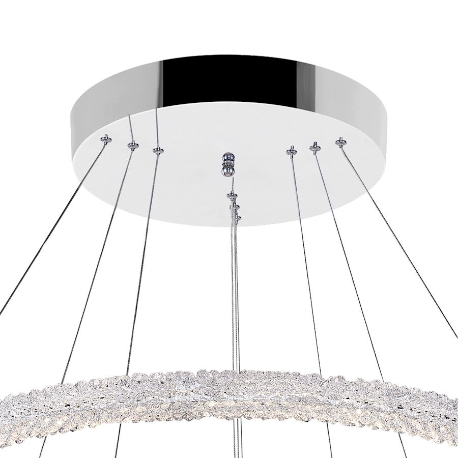 32" Down Chandelier, Chrome