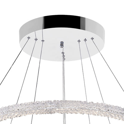 32" Down Chandelier, Chrome