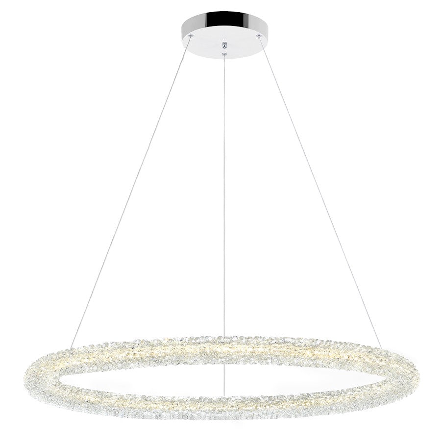 CWI Lighting Arielle 32" Down Chandelier, Chrome - 1042P32-601-R