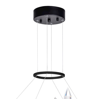 Juliette 16" Up Chandelier, Black