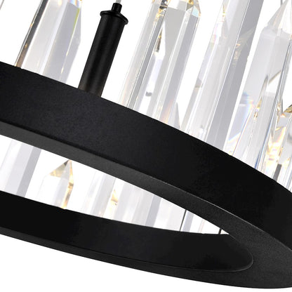 Juliette 16" Up Chandelier, Black