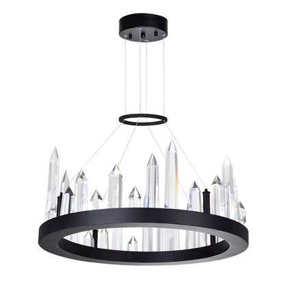 Juliette 16" Up Chandelier, Black