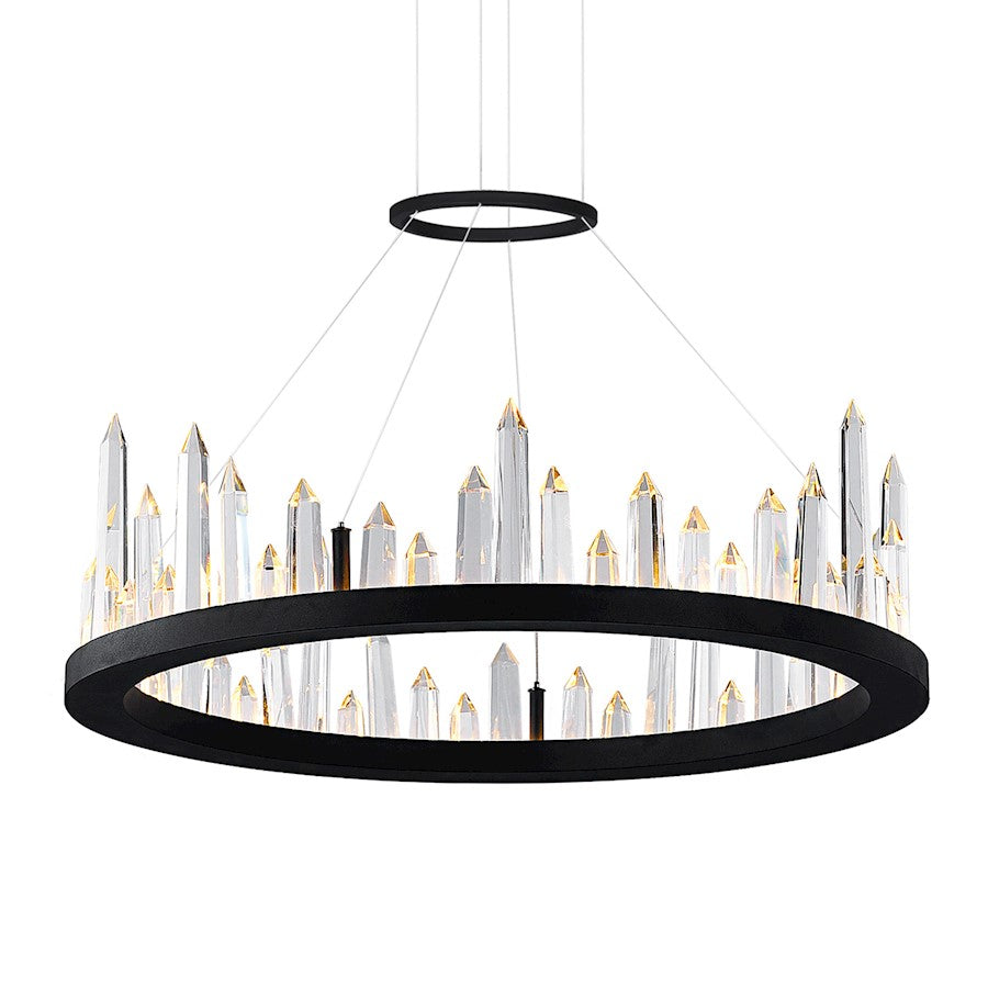 Juliette 24" Up Chandelier, Black