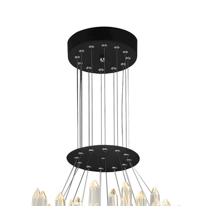 Juliette 32" Up Chandelier, Black